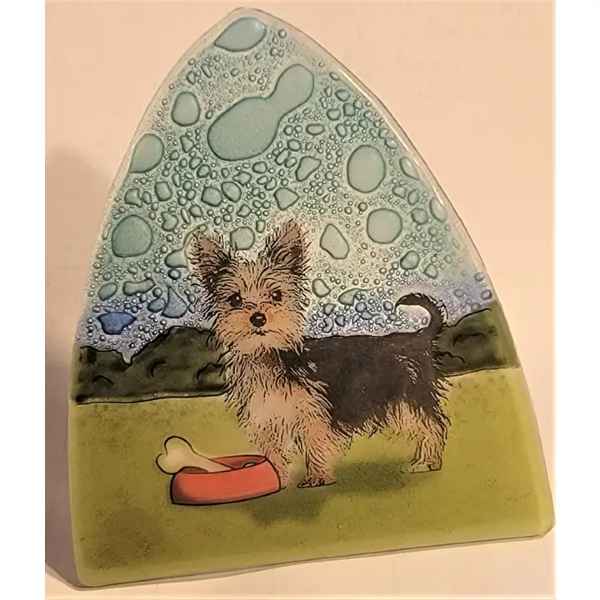 YORKSHIRE TERRIER Glass Nightlight