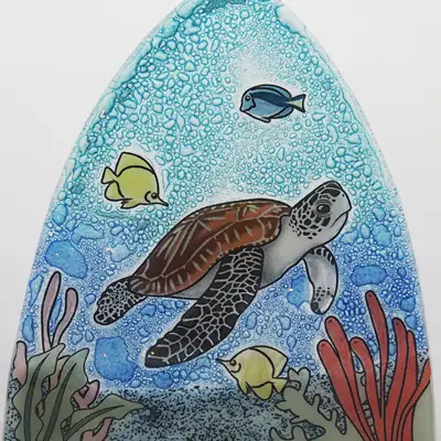 Sea Turtle Glass Nightlight
