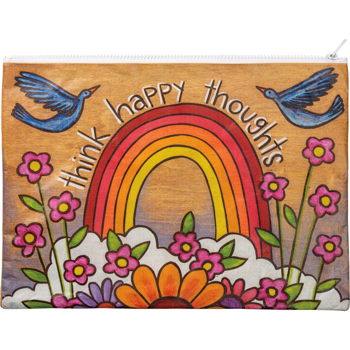 Happy Thoughts Zipper Folder