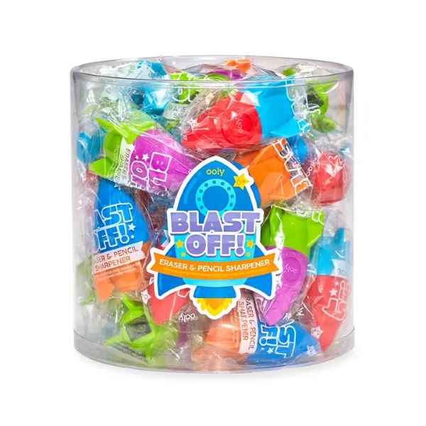 BLAST OFF ERASER & PENCIL SHARPENER