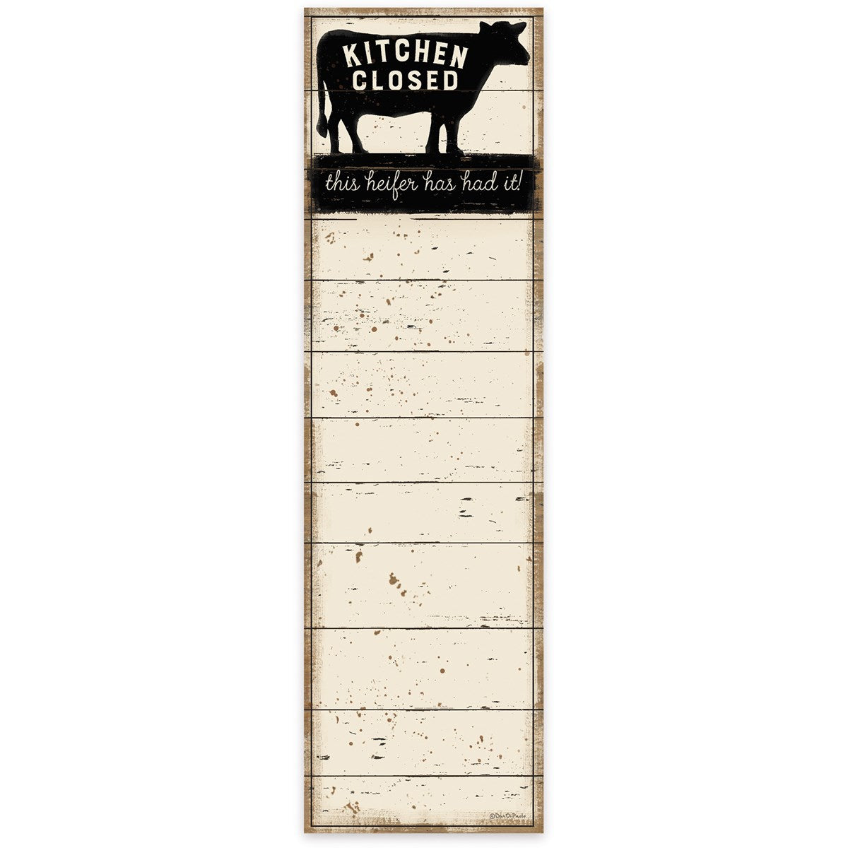 HEIFERS HAD IT LIST PAD