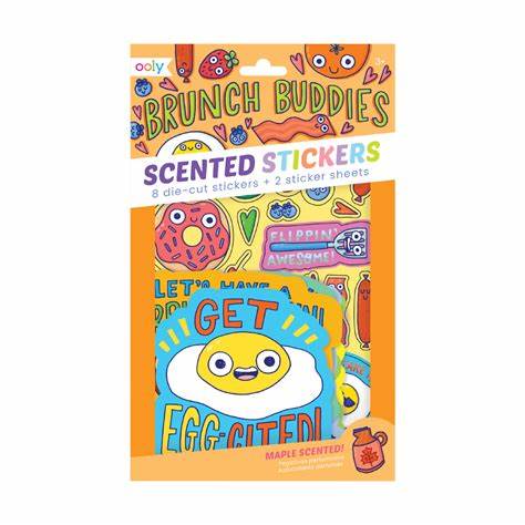 Brunch Buddies Maple Scented Stickers