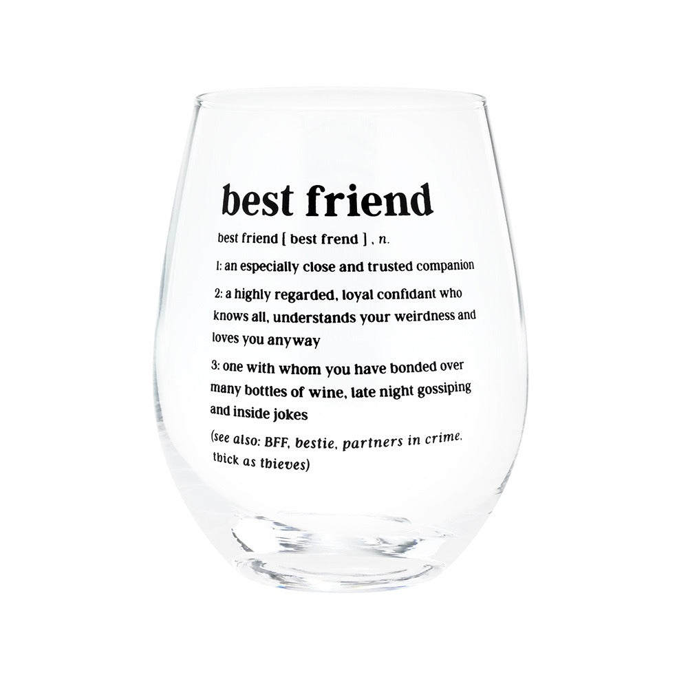 BEST FRIEND WINE GLASS