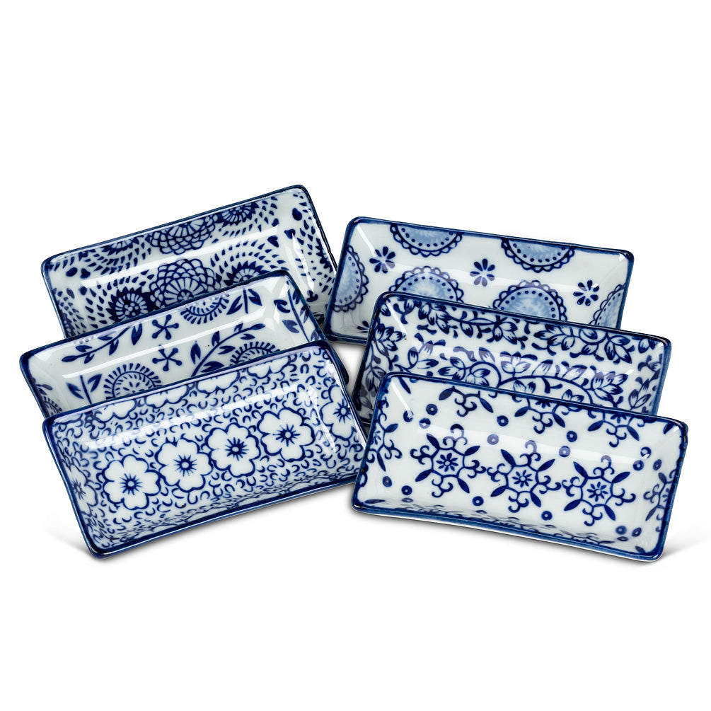 3.5" SM BLUE RECTANGULAR DISH