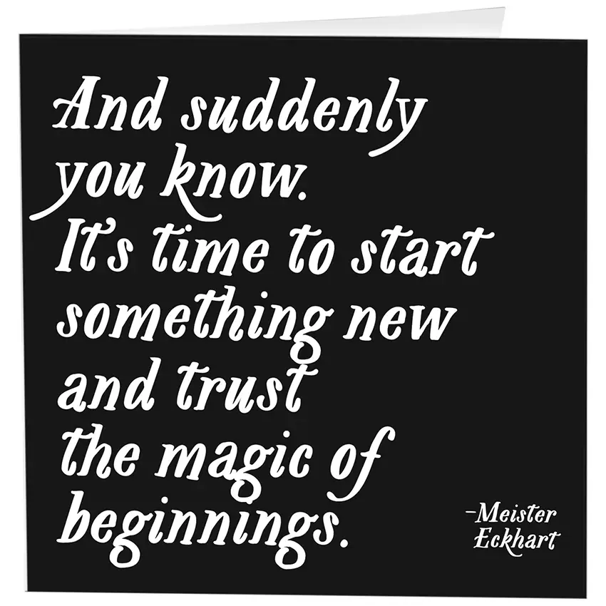 The Magic of Beginings Card