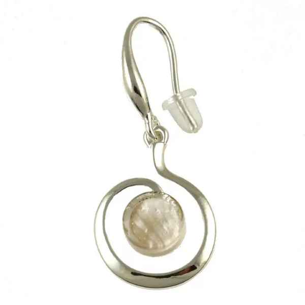 WHITE SWIRL EARRINGS