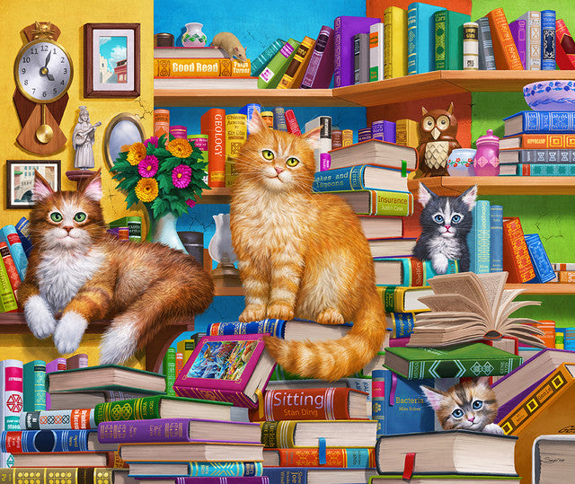BOOKSHOP CATS 1000 PC Puzzle