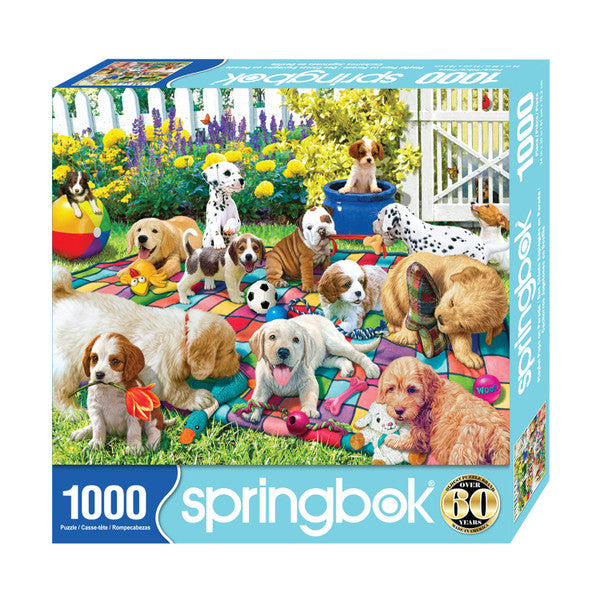Playful Pups 1000 PC Puzzle