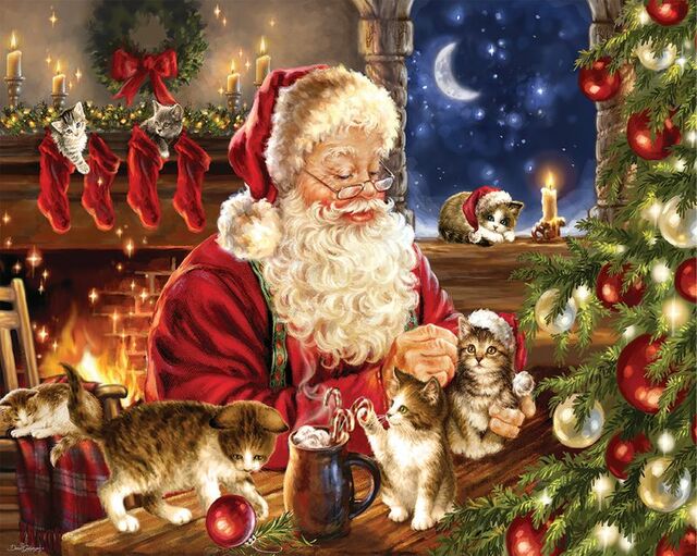 Christmas Kittens 1000 PC Puzzle