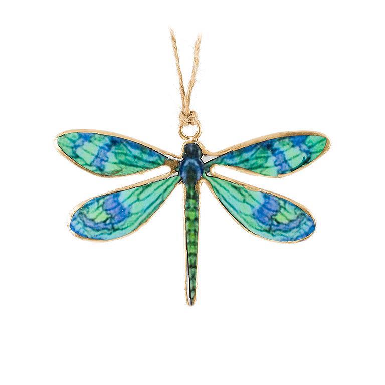 SM BL/GR Dragonfly Ornament