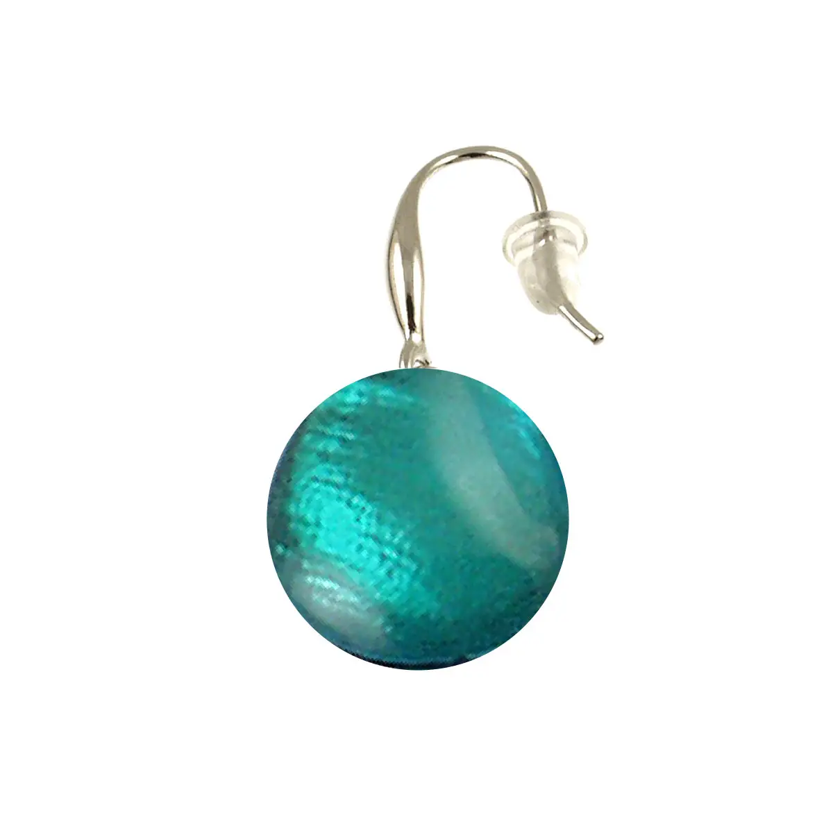 TURQUOISE ROUND CONFETTI EARRINGS