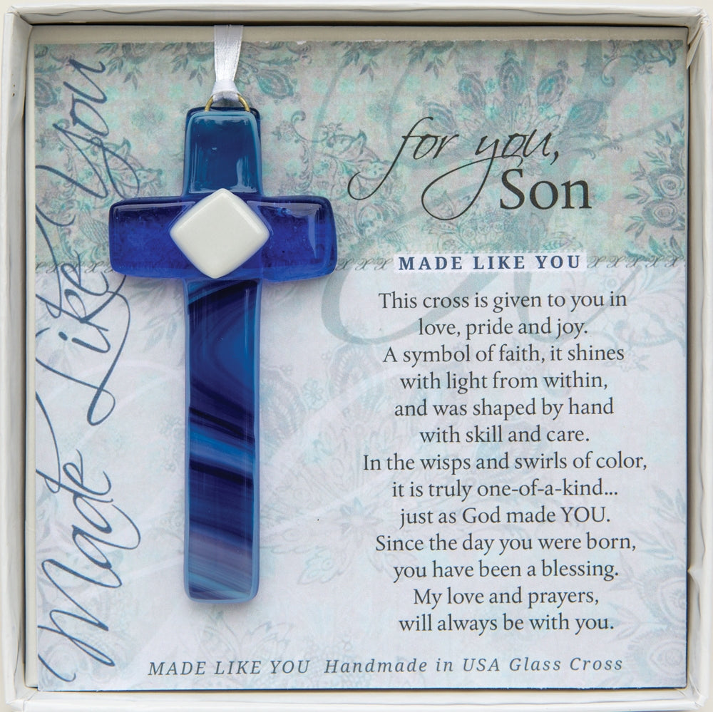 My Son Glass Cross