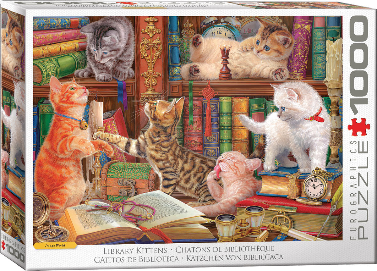 Library Kittens 1000PC Puzzle