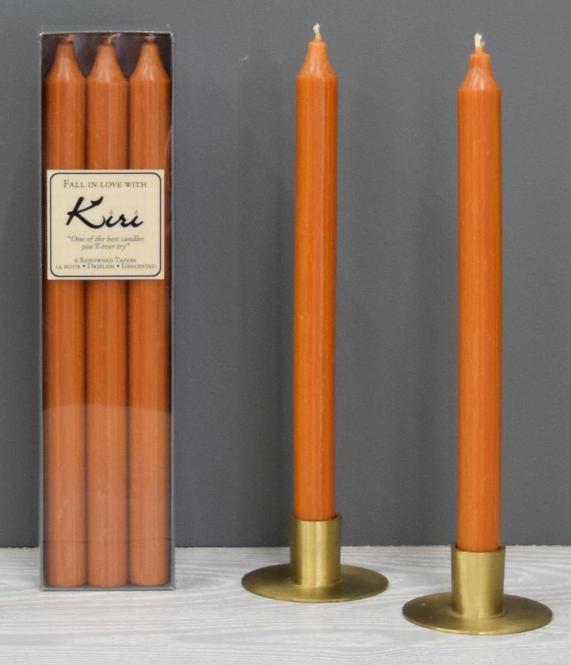 CARAMEL PACK OF 6 12" TAPERS