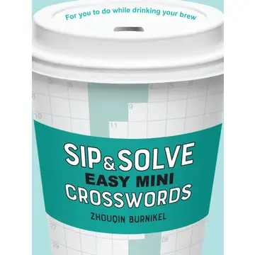 SIP & SOLVE EASY MINI CROSSWORDS BOOK