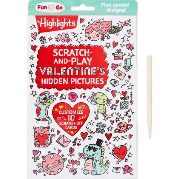 Valentine's Hidden Pictures Scratch Off