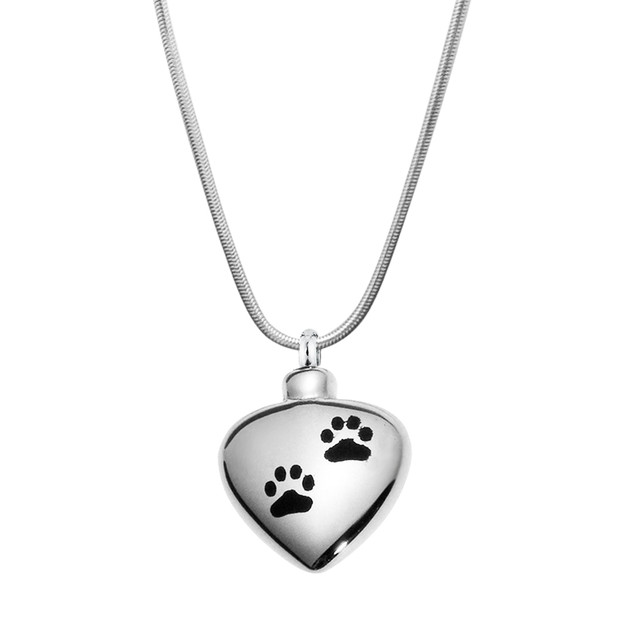 Dog Paw Memorial Necklace