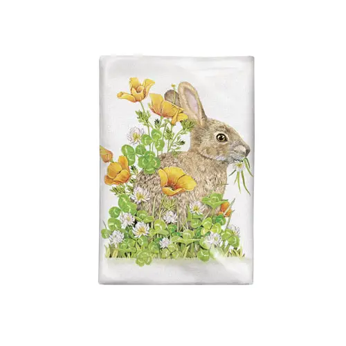 Poppy Bunny Flour Sack Towel