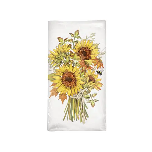 sunflower Bouquet Flour Sack Towel