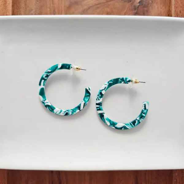 Sea Green Camy Hoops