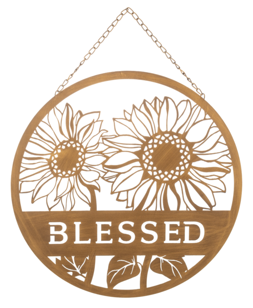 BLESSED SUNFLOWER WALL DECOR