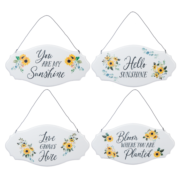 Metal Sunflower Sign Assorted Designs
