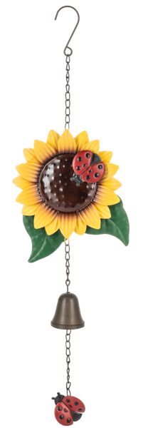 Sunflower Ladybug Windchime