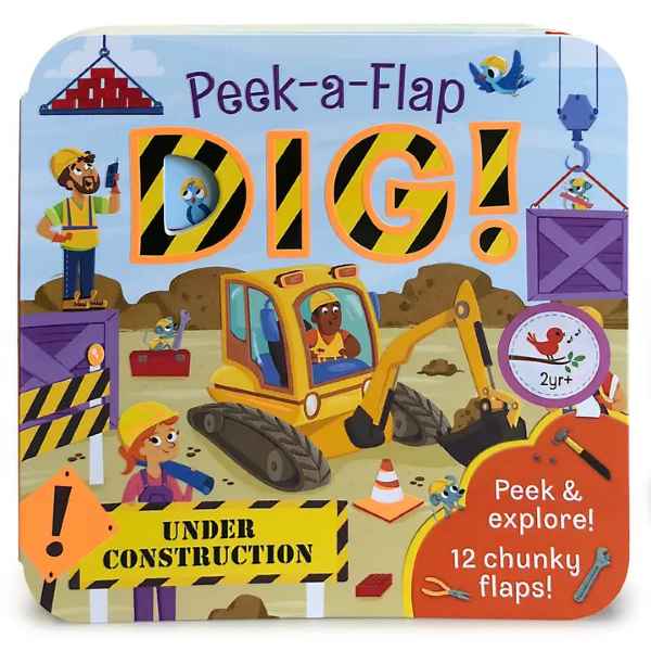 Dig Peek A Flap Board Book