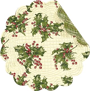 Round Placemat Holly Cream