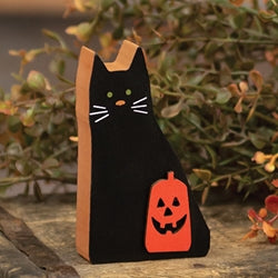 Black Cat & Jack Wood Sitter