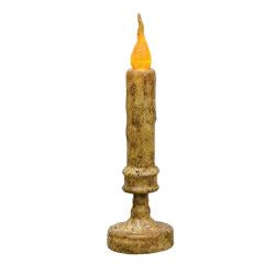 8" Burnt Ivory Timer Candlestick