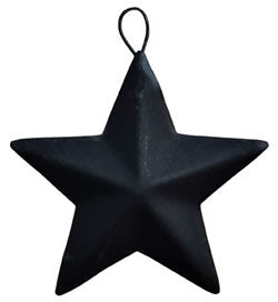 2.25 BLACK Barn Star