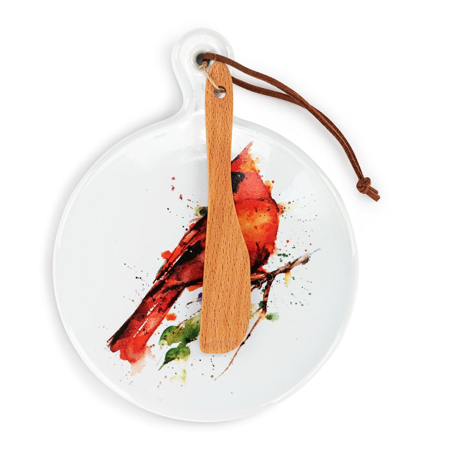 Spring Cardinal Mini Serving Board