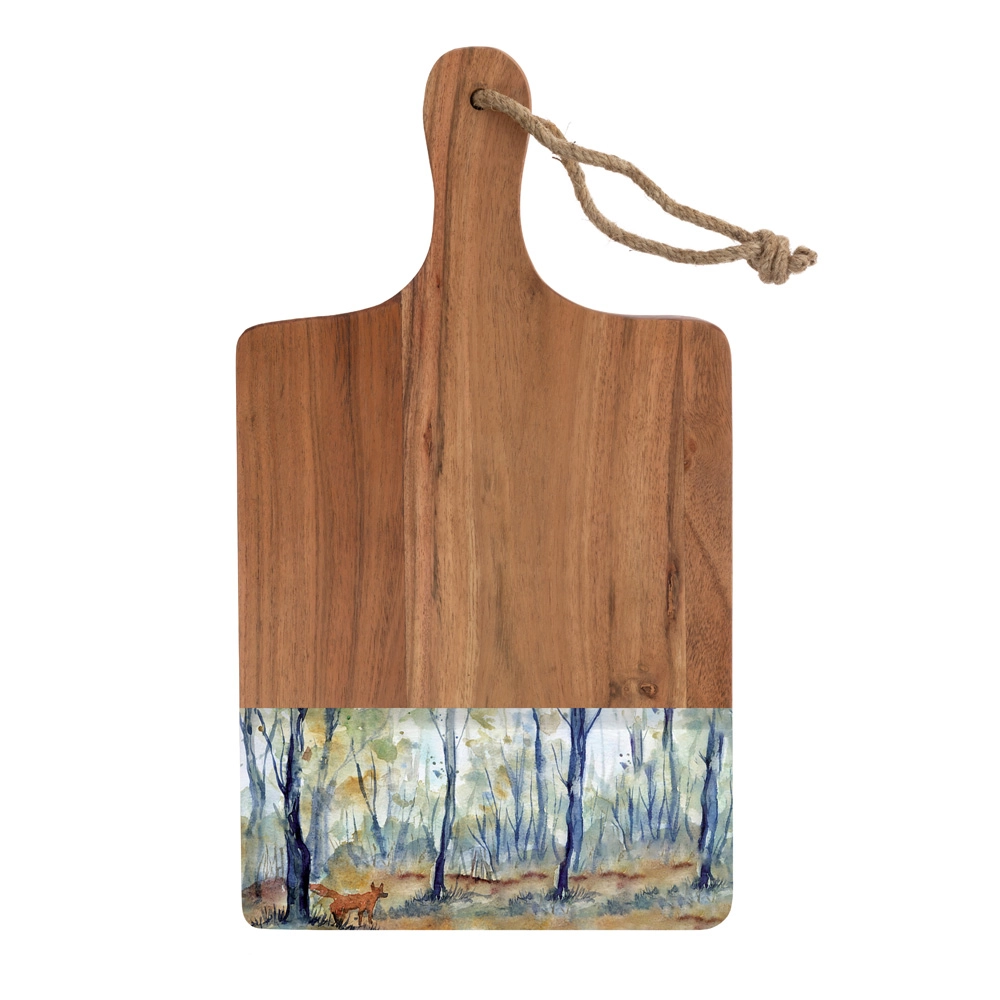 AMBER WOODS ACACIA & ENAMEL BOARD