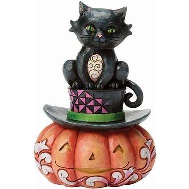 Black Cat On Pumpkin Jim Shore Figurine