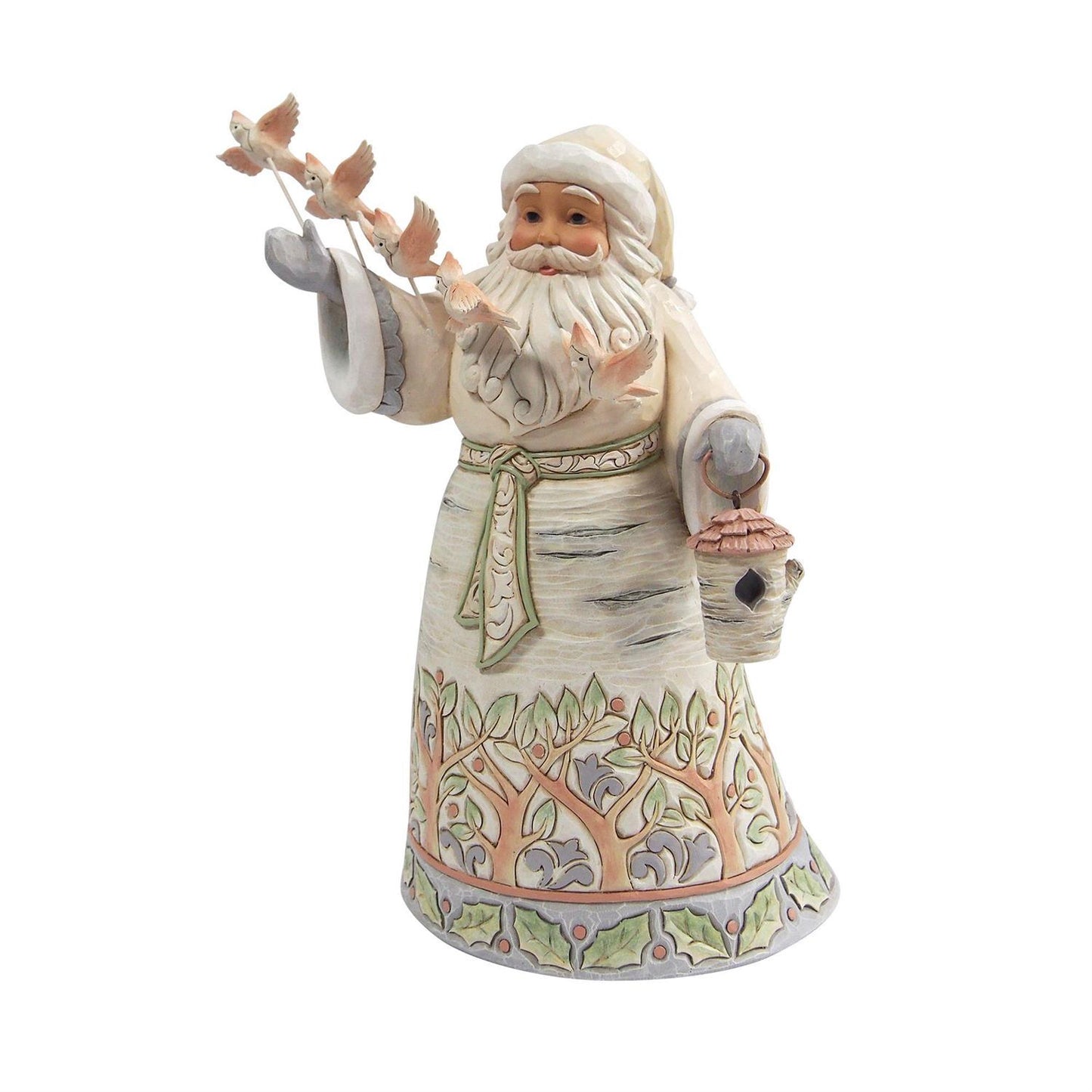 Woodland Santa With Cardinals Figurine