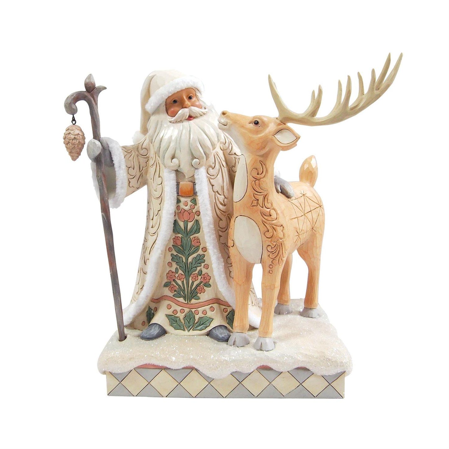 Woodland Santa With Buck Figurine