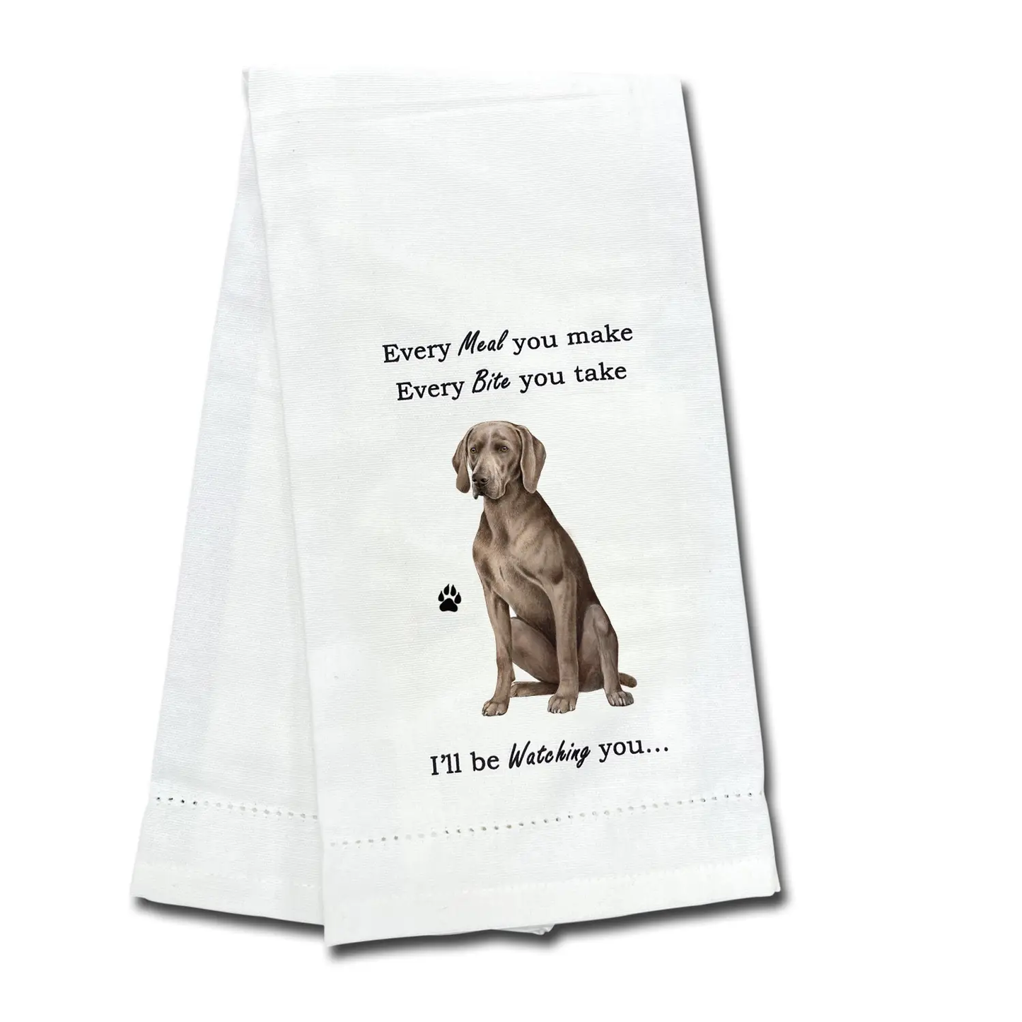 WEIMARANER EVERY BITE TOWEL