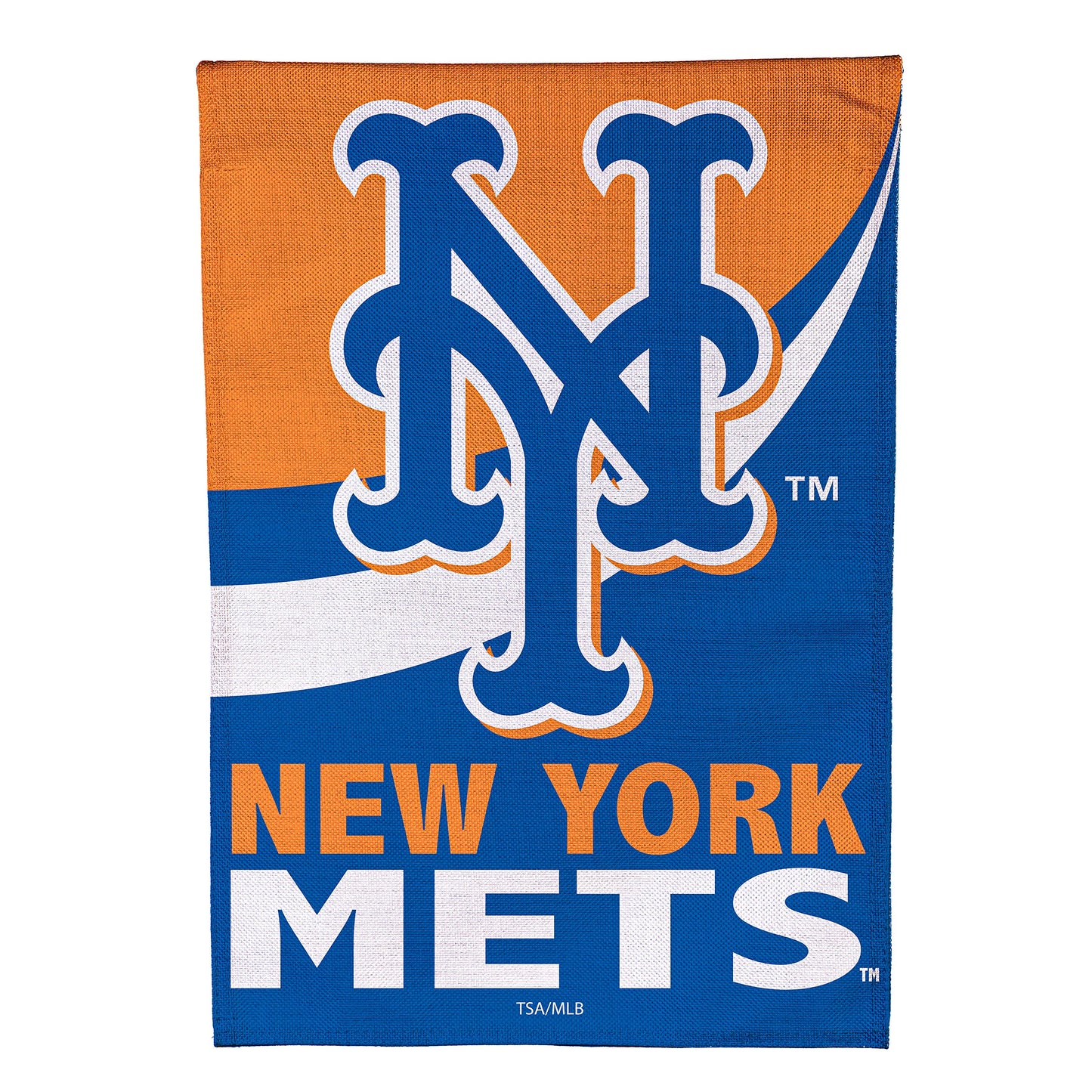 Burlap Mets Garden Flag