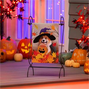 Corgi Fall Garden Flag