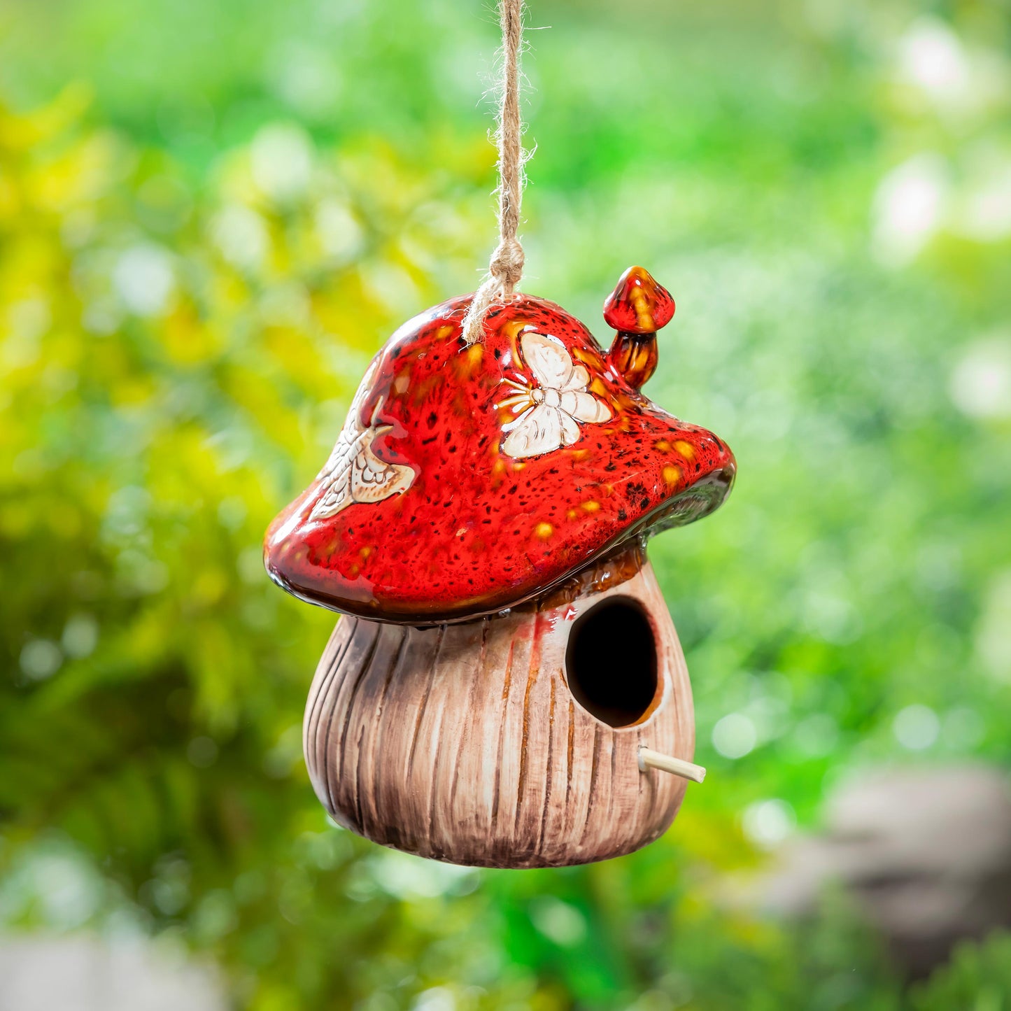 Mushroom Handing Birdhouse