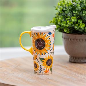 SUNFLOWER TRAVEL MUG