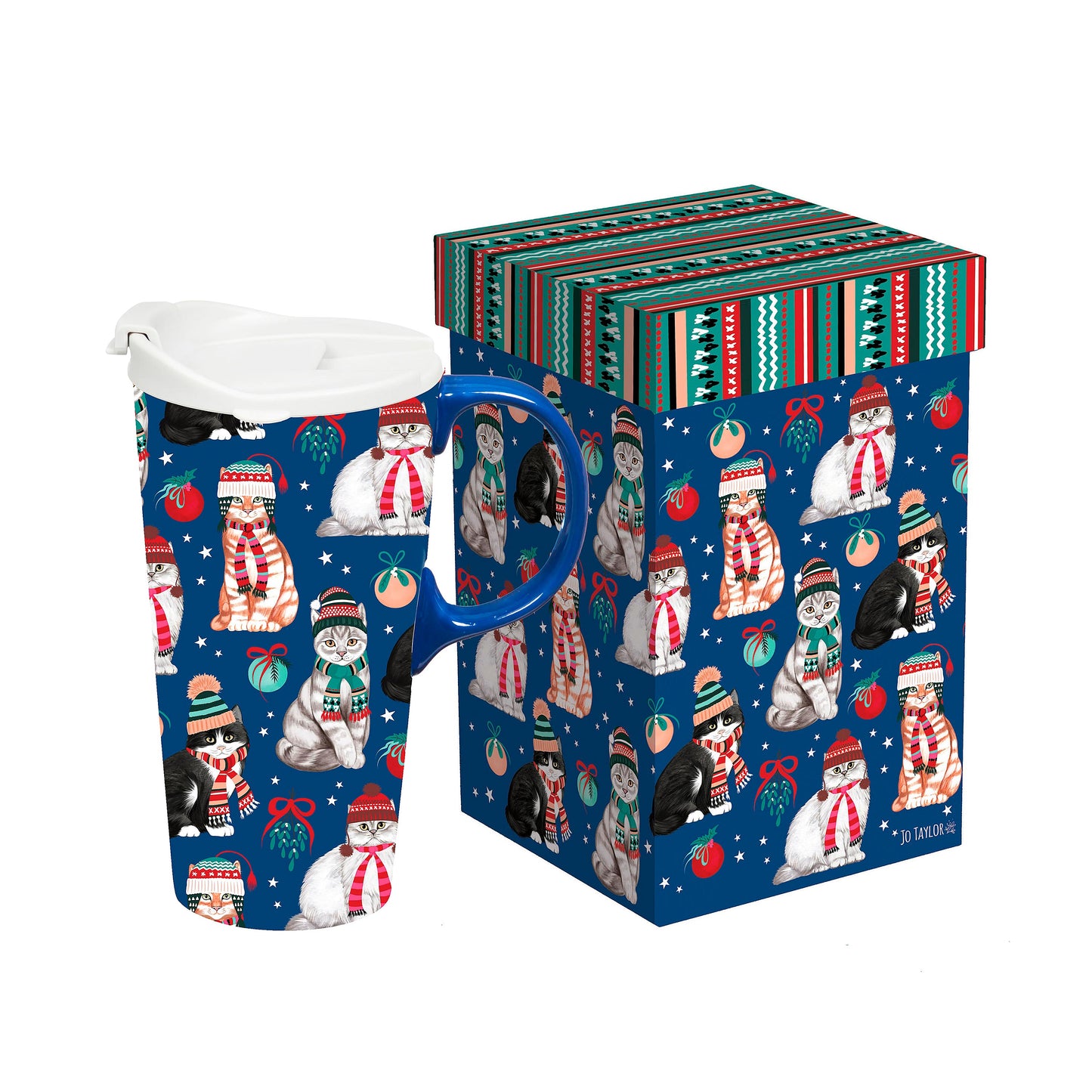 Winter Cats Travel Coffee Mug