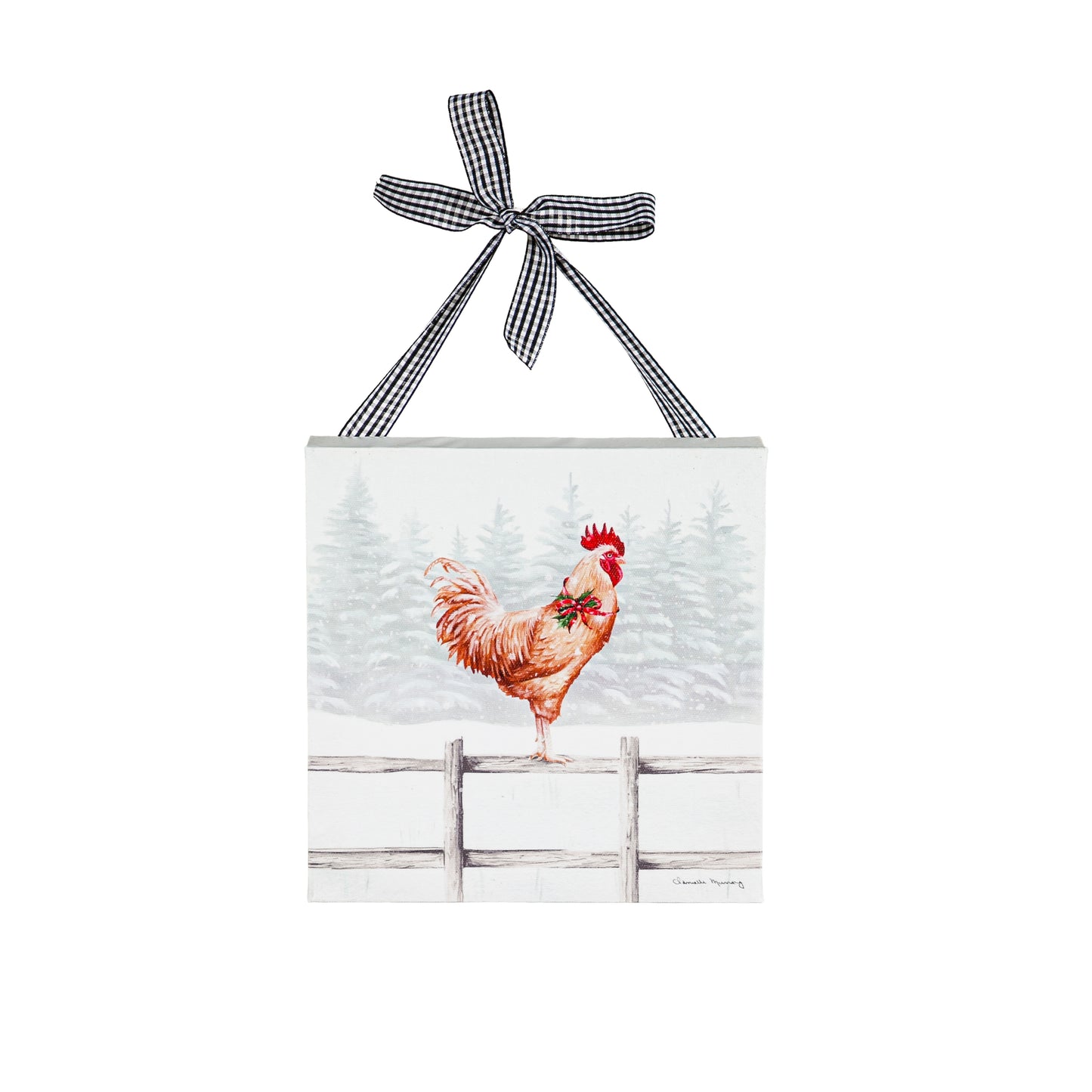 HOLIDAY ROOSTER MINI CANVAS