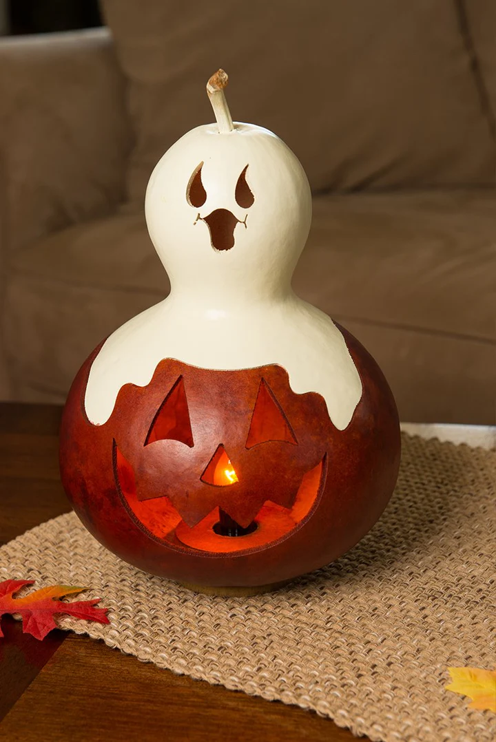 Casper Jack Med Tall Lit Jack-o-Lantern