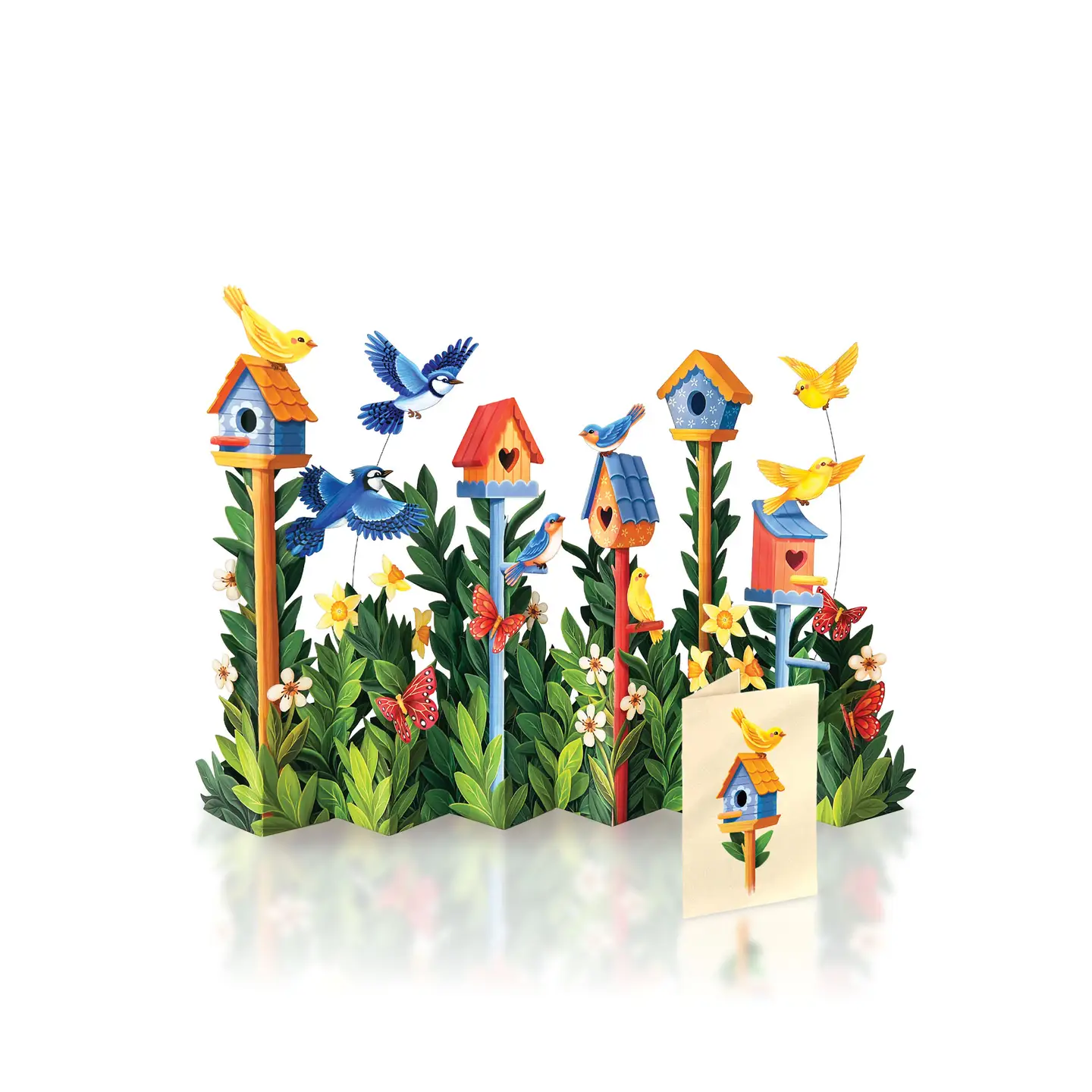 Birdhouse Garden Pop Up Card