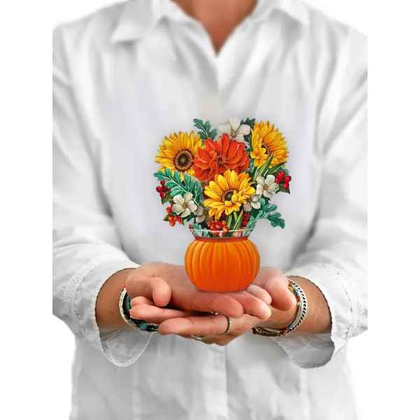 Pumpkin Harvest Pop Up Card