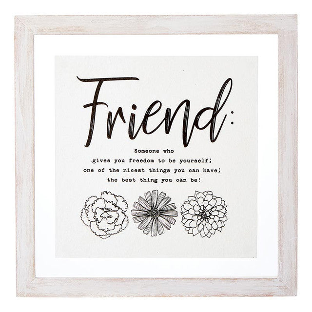 FRIEND 14X14 WALL ART