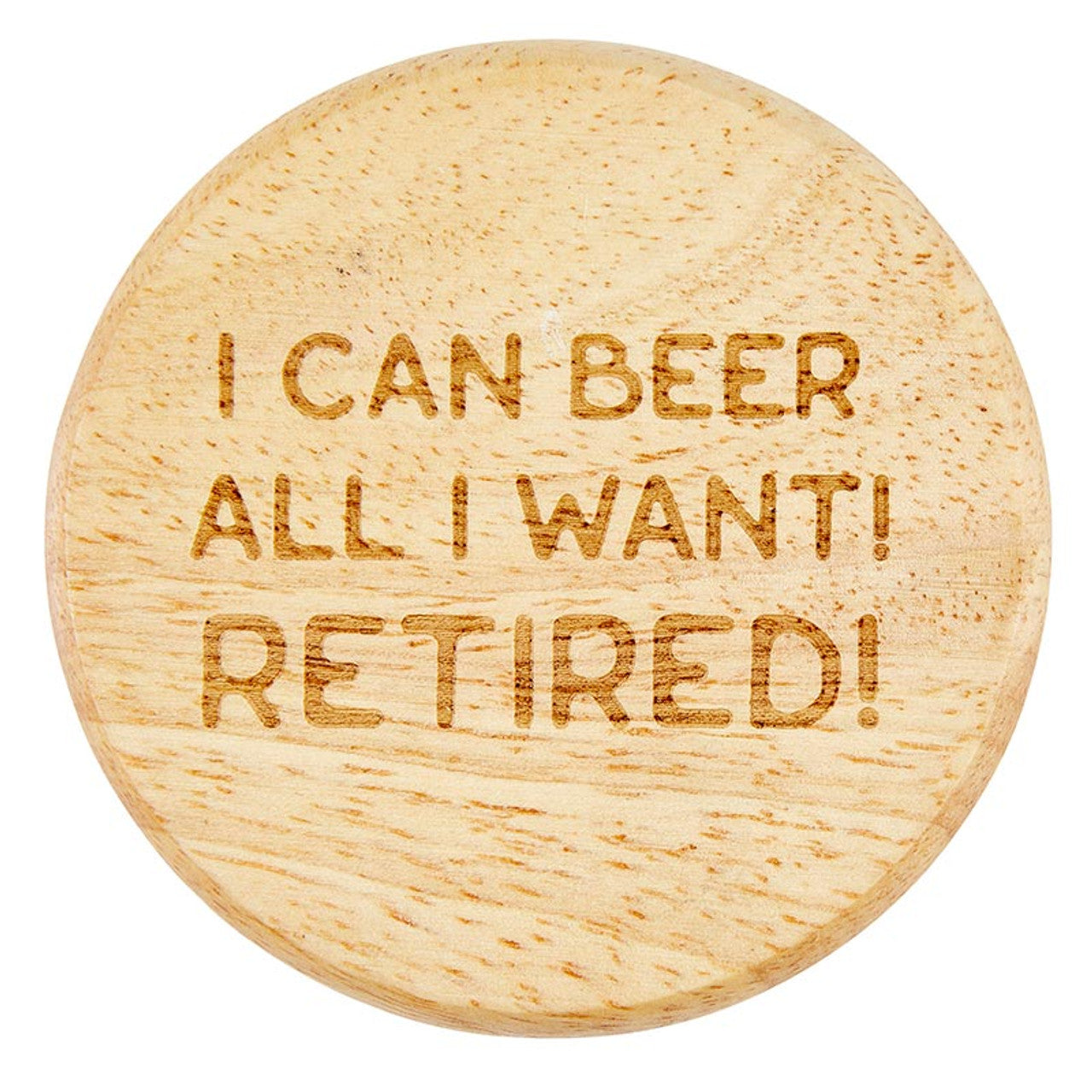 WHO CARES IM RETIRED PINT GLASS