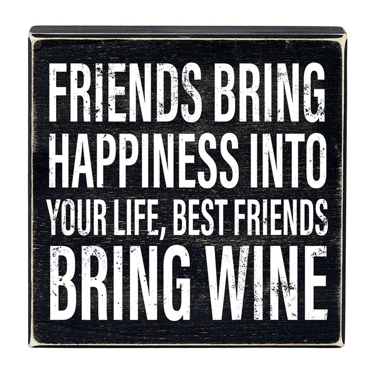 DRINK WINE BLOCK SIGN